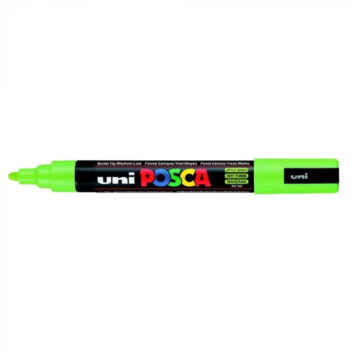 UNİ POSCA 0.9-1.3 SU BAZLI POSTER MARKÖRÜ ELMA YEŞİLİ N PC-3M