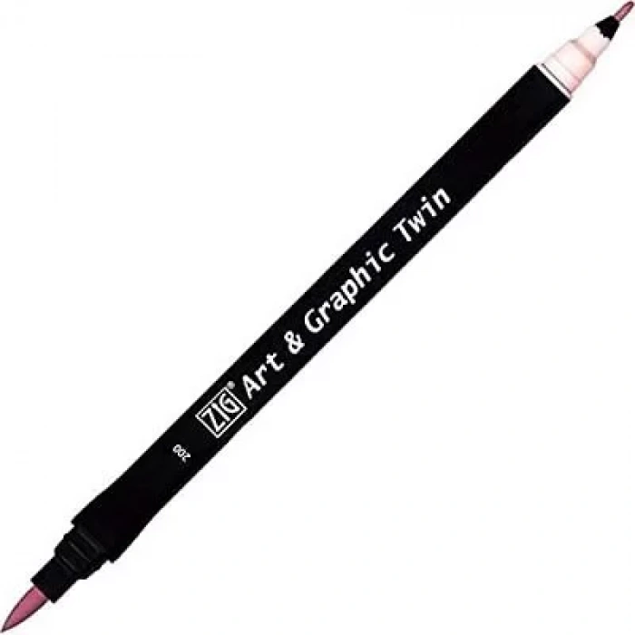 ZIG ART&GRAPHIC TWIN TUT-80 200 SUGARED ALM. PINK