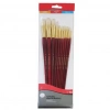 WHITE BRISTLE LONG HANDLED 10PC