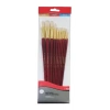 WHITE BRISTLE LONG HANDLED 10PC