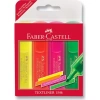 FABER-CASTELL 1546 ŞEFFAF GÖVDE FOSFORLU KALEM 4LÜ 154640