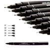 UNİ PİN FİNE LİNE AKRİLİK UÇLU KALEM 5Lİ SET SİYAH PIN-200 5P SET