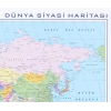 GÜRBÜZ HARİTA DÜNYA SİYASİ 70X100 22023