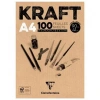 CLAIREFONTAINE KRAFT A4 90 GR. 100 Yp. KISA KENARI YAPIŞKANLI 5Lİ DK-96545
