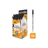 BİC CRISTAL MEDIUM TÜKENMEZ KALEM 50Lİ KUTU SİYAH