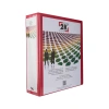2K FİRMA EVRAK SUNUM KLASÖRÜ A4 PVC 7 CM 2 HALKALI (520 YAPRAK) 702 KIRMIZI 275X32 CM