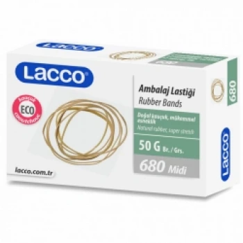 LACCO AMBALAJ LASTİĞİ MİDİ 50 GR. ECO 680