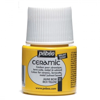 PEBEO 025*21 SERAMİK BOYASI 45 ML ŞİŞE Rich Yellow