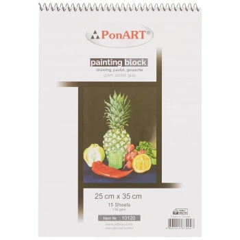 PONART DRAWİN&GPAİNTİNG BLOK 130GR 25X35CM 15YAPRAK PHM-10-120