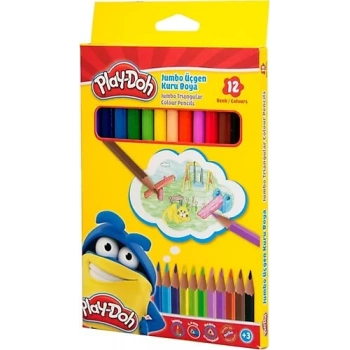 PLAY-DOH KURUBOYA JUMBO ÜÇGEN 12 RENK PLAY KU004