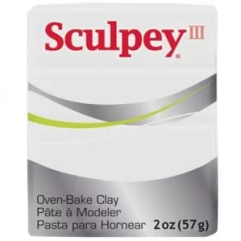 SCULPEY III POLİMER KİL BEYAZ 57GR S-302001