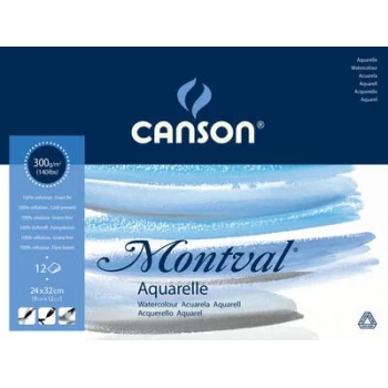 CANSON MONTVAL SULU BOYA BLOK PAD CANMONTV 12S 24X32 300G 200807319