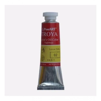 PONART TROYA YAĞLI BOYA LİMON SARISI 37 ML PTYB37-02