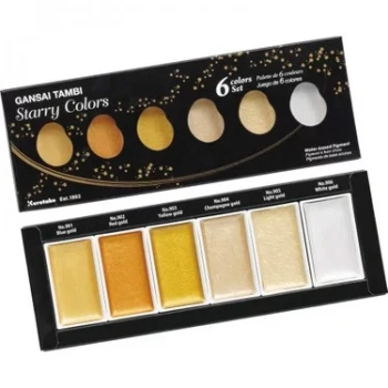 ZIG SULUBOYA PIGMENT GANSAI TAMBI STARRY COLOR MC20SC/6V 6 RENK