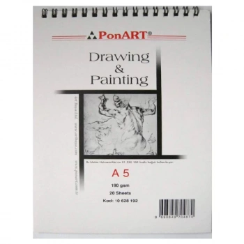 PONART DRAWİNG&PAİNTİNG BLOK 190 GR A5 20 YAPRAK PHM-10-192