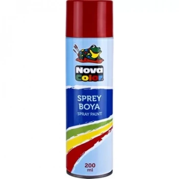 NOVA COLOR SPREY BOYA KİRMİZİ 200 ML NC-801