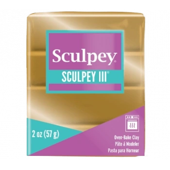 SCULPEY III POLİMER KİL PARLAK ALTIN 57GR S-3021132