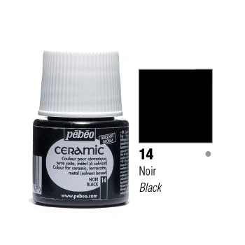 PEBEO 025*14 SERAMİK BOYASI 45 ML ŞİŞE Black