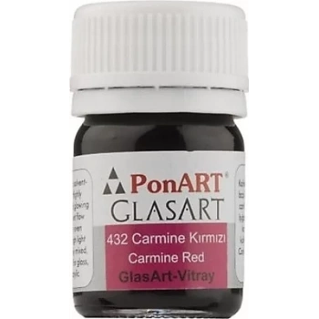 PONART GLASS ART 20 ML CARMİNE KIRMIZI PGA20-432