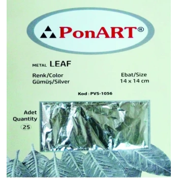 PONART İMİTASYON VARAK GÜMÜŞ YAPRAK PVS14-1056