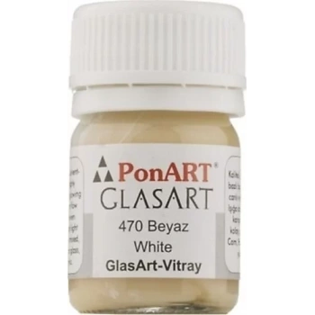 PONART GLASS ART 20 ML BEYAZ PGA20-470
