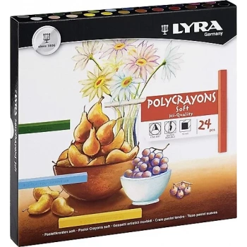 LYRA POLYCRAYONS TOZ PASTEL 24LÜ KUTU L5651240