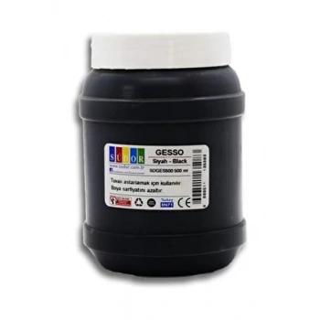 SUDOR GESSO 500 ML SIYAH VE BEYAZ