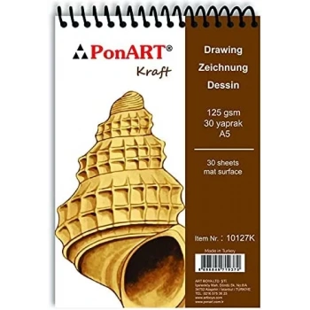 PONART KRAFT BLOK 125 GR A5 30 YAPRAK PHM-10-127K