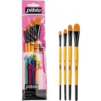 PEBEO 4LÜ FIRÇA SETİ - KEDİ DİLİ NO: 1/4 3/8 1/2 5/8 SET-11