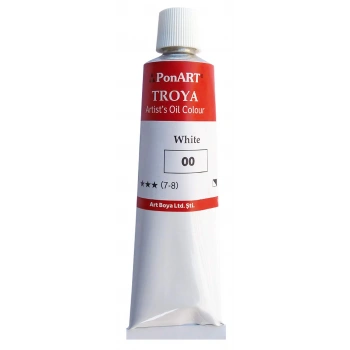 PONART TROYA YAĞLI BOYA TİTAN BEYAZI 170 ML PTYB170-00