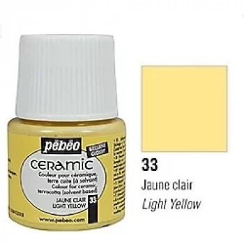 PEBEO 025*33 SERAMİK BOYASI 45 ML ŞİŞE Light Yellow