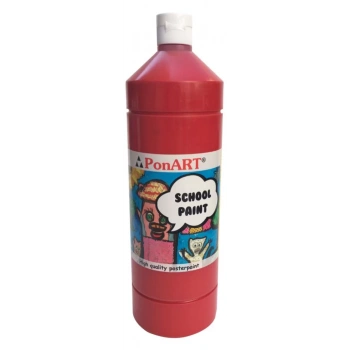PONART SCHOOL PAİNT 1.000Ml. AÇIK KIRMIZI PSP1000-2207