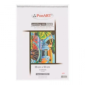 PONART PAİNTİNG MİX BLOK 170 GR 35X50CM 12 YAPRAK PHM-10-170