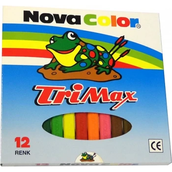 NOVA COLOR MUM BOYA TRİMAX ÜÇGEN 12Lİ NC-2117