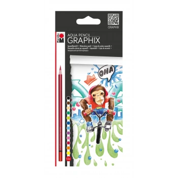 MARABU AQUA PENCİL GRAPHİX 12 RENK MA-014300100