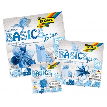 FOLİA ORİGAMİ KAĞIDI 15X15 BASİCS MAVİ 50 TABAKA 4641515
