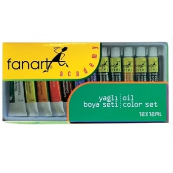 FANART ACADEMY YAĞLI BOYA SETİ 12X12ML LV-F-1000.S12