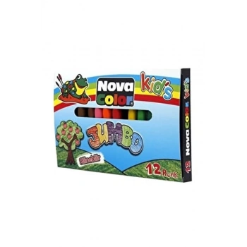 NOVA COLOR MUM BOYA JUMBO 12 Lİ NC-2124
