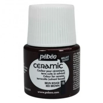 PEBEO 025*18 SERAMİK BOYASI 45 ML ŞİŞE Red Brown