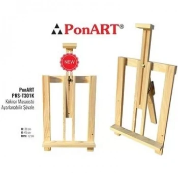 PONART T-301 ŞÖVALE KÖKNAR MASASTÜ AYARLANABİLİR PRS-301-K