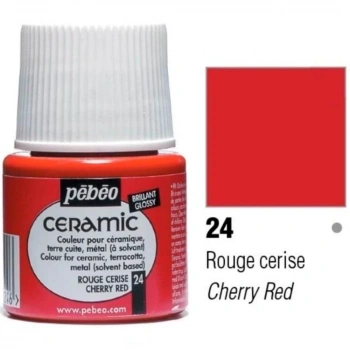 PEBEO 025*24 SERAMİK BOYASI 45 ML ŞİŞE Cherry Red