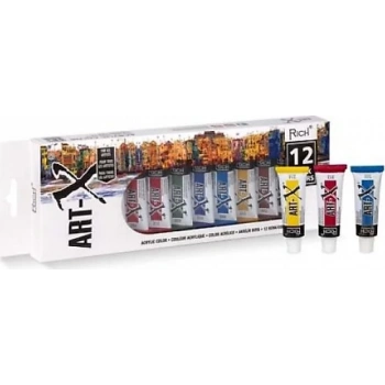 RİCH ART-X 12Ml. AKRİLİK 12Lİ SET