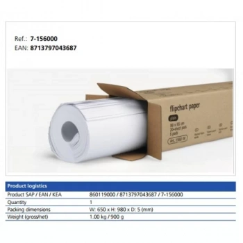 LEGAMASTER DÜZ FLİPCHART KAĞIDI 100 SAYFA LM156000