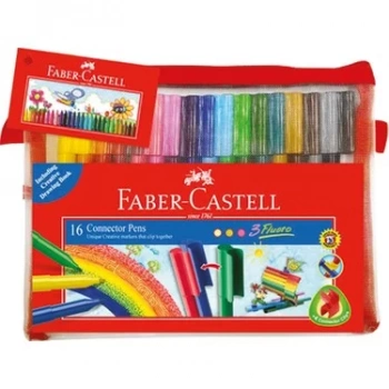 FABER-CASTELL EĞLENCELİ KEÇELİ KALEM 16 RENK 168820