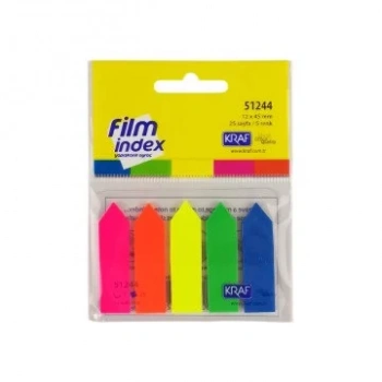 KRAF INDEX FILM (PP) 12x44Mm. OK ŞEKİLLİ 5 RENKx25Yp.  51244