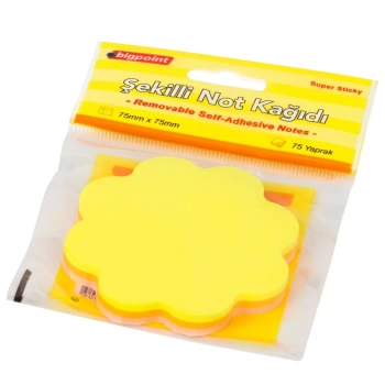 BİGPOİNT ŞEKİLLİ NOT KAĞIDI ÇİÇEK 75 YAPRAK (KRİTİK STOK) BP817-08