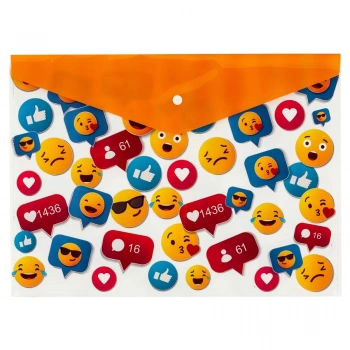 BİGPOİNT ÇITÇITLI DOSYA A4 EMOJİ DESENLİ BP236-03