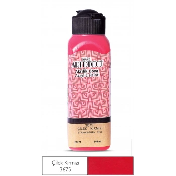 ARTDECO AKRİLİK BOYA 140ML ÇİLEK KIRMIZI 3675 LV-Y-070R-3675