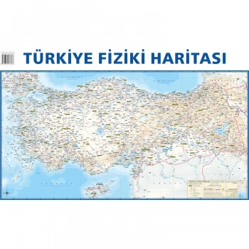 GÜRBÜZ HARİTA DÜNYA FİZİKİ + SİYASİ (50X70) ÇİFT TARAFLI 22111