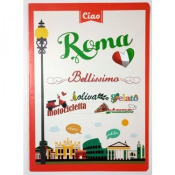 DEFFTER I LOVE TRAVELLING / ROMA 20*27 220 GR. KARTON KAPAK 80